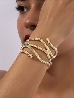 Gold Snake Wrap Bracelet  A1967